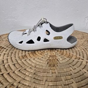 Keen Rio White Floral Closed Toe Water Sandals Shoes Big Kids 5